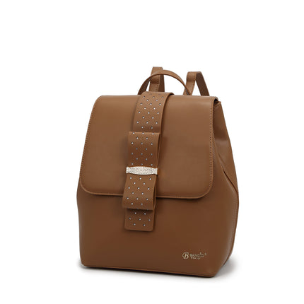 Ribbon Romance Travel Backpack With Rhinestones