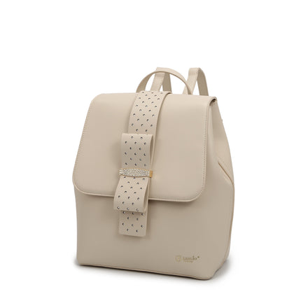 Ribbon Romance Travel Backpack With Rhinestones