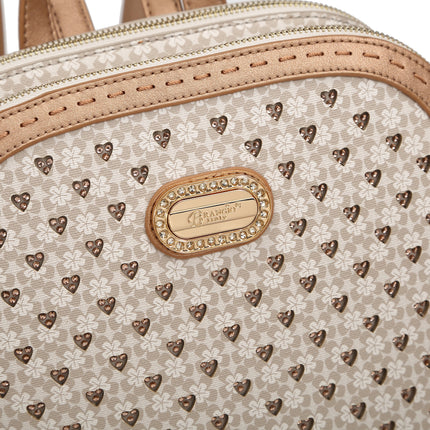 Brangio Luxury Floral-Print Backpack