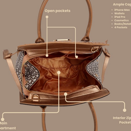 Brangio Vintage Floral Satchel