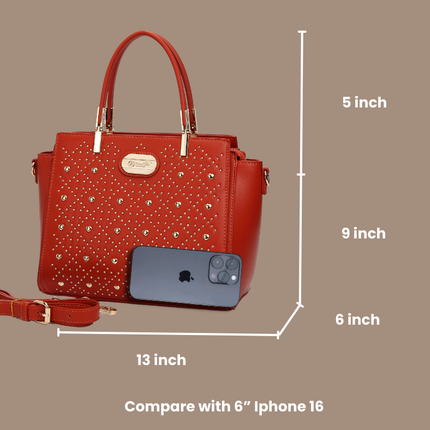 Brangio Studded Elegance Wristlet Wallet