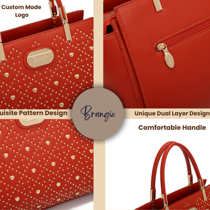 Brangio Studded Elegance Wristlet Wallet