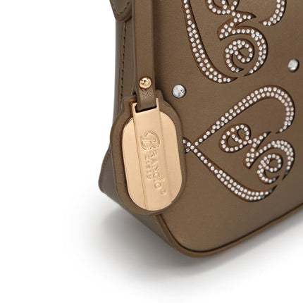 Brangio Elegant Love-Embellished Handbag