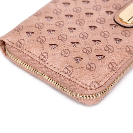 Millionaire Double Layer Crystal Vegan Leather Bag + Wallet Set