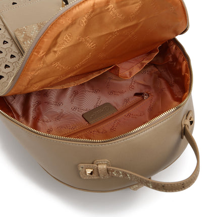 Brangio Chic Heart-Patterned Backpack