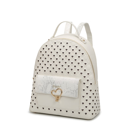 Brangio Chic Heart-Patterned Backpack