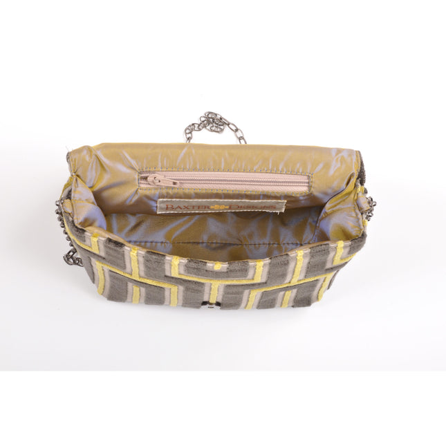 Maze Grey Square Clutch