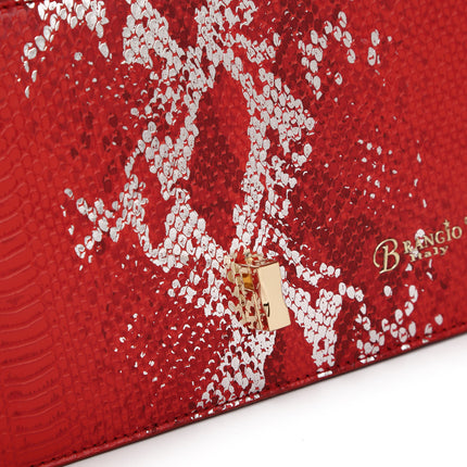 Brangio Elegant Heart-Patterned Crossbody Bag