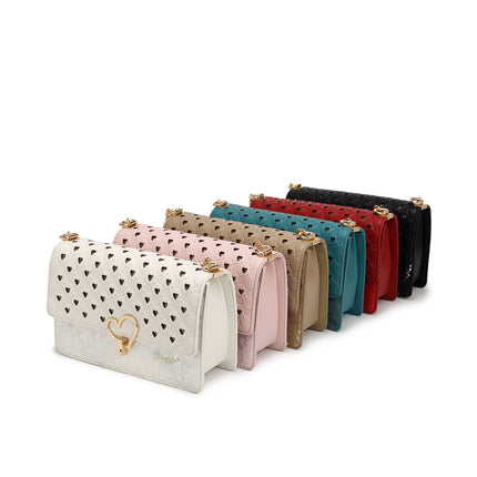 Brangio Elegant Heart-Patterned Crossbody Bag