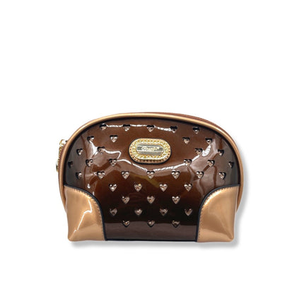 Brangio Italy  Mini Crossbody – Faux Leather Camera Bag With Heart Studs & Gold Chain Strap | U.S.A. Company Ships From