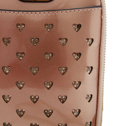 Brangio Italy Heart Stud Mini Patent Leather Phone Purse
