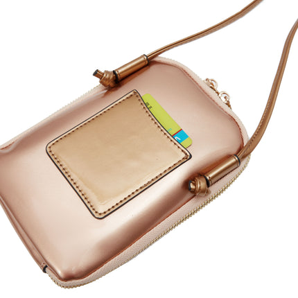 Brangio Italy Heart Stud Mini Patent Leather Phone Purse