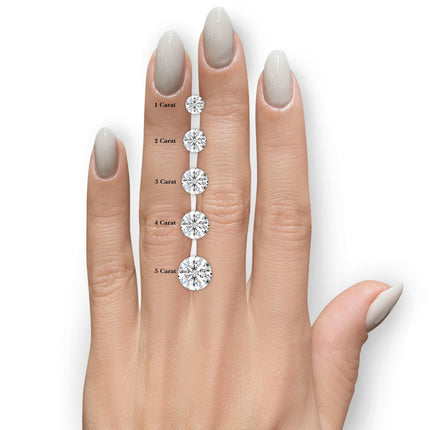 5.00 CTW AGI Certified Lab Grown Round Diamond Stud Earrings – G/vs in 14K White or Yellow Gold