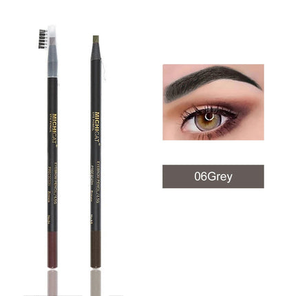 1PC Eyebrow Pencil Waterproof Microblading Eyebrow Pen Tint Tattoo Eyebrows Makeup 6 Colors Natural Long Lasting Eye Bro