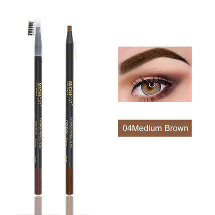 1PC Eyebrow Pencil Waterproof Microblading Eyebrow Pen Tint Tattoo Eyebrows Makeup 6 Colors Natural Long Lasting Eye Bro