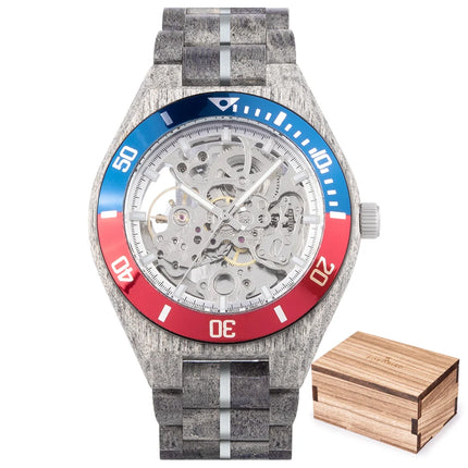 BOBO BIRD Wood Mechanical Watch Men Relogio Masculino Big Mens Watches Top Brand Luxury Timepieces Customized Dropshipping