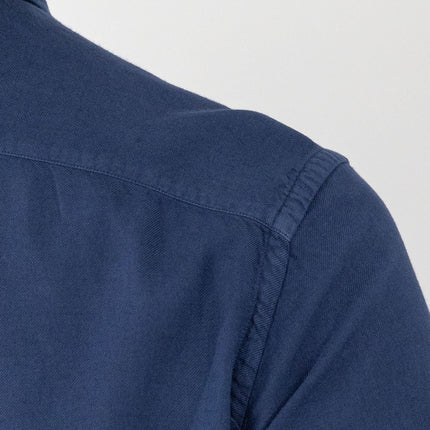 Blue Cotton and Viscose Shirt for Autumn/Winter