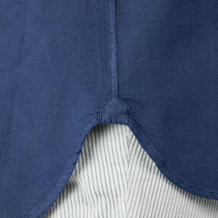 Blue Cotton and Viscose Shirt for Autumn/Winter