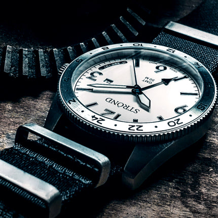 SSC-101 24h GMT, All Stainless Steel &amp; Cream