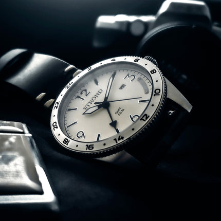 SSC-101 24h GMT, All Stainless Steel &amp; Cream