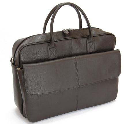 BRUNO -Leather Brown Briefcase MJ -Bag -Satchel -Moroccan Handmade