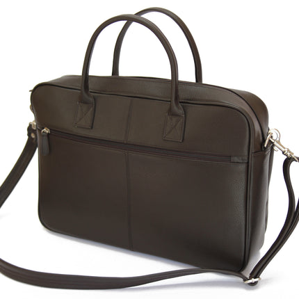 BRUNO -Leather Brown Briefcase MJ -Bag -Satchel -Moroccan Handmade