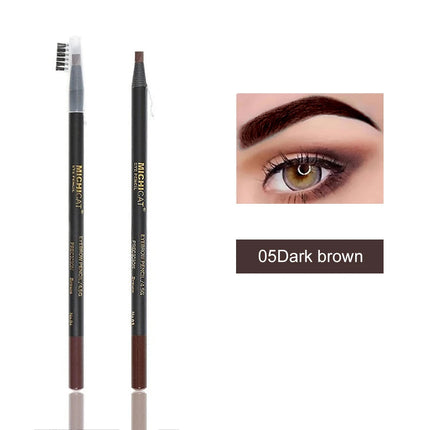 1PC Eyebrow Pencil Waterproof Microblading Eyebrow Pen Tint Tattoo Eyebrows Makeup 6 Colors Natural Long Lasting Eye Bro