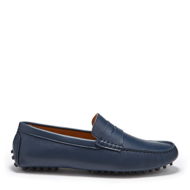 Penny Driving Loafers, French Navy Leather