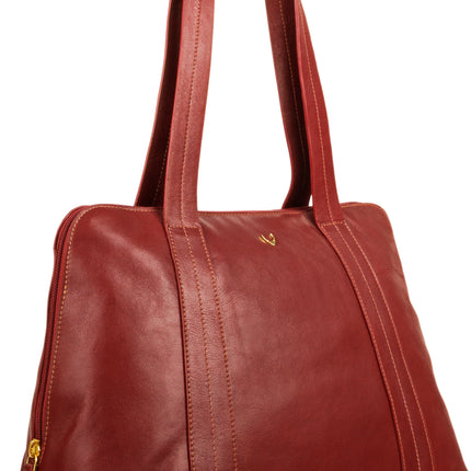 Cerys Leather Multi-Compartment Tote