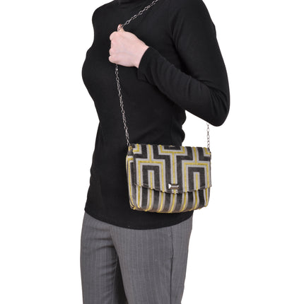 Maze Grey Square Clutch