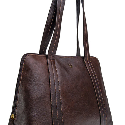 Cerys Leather Multi-Compartment Tote