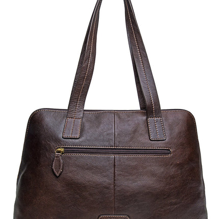 Cerys Leather Multi-Compartment Tote