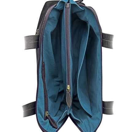 Cerys Leather Multi-Compartment Tote