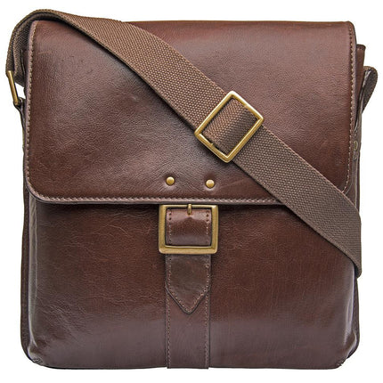 Vespucci Vertical Buffalo Leather Messenger