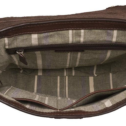Vespucci Vertical Buffalo Leather Messenger