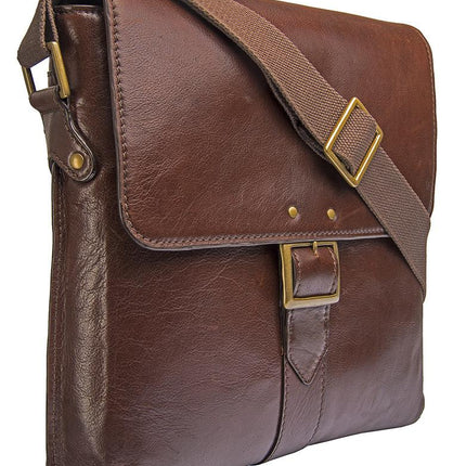 Vespucci Vertical Buffalo Leather Messenger