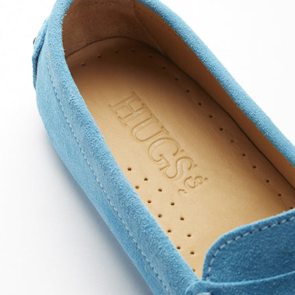 Women's Penny Driving Loafers, Turquoise Suede