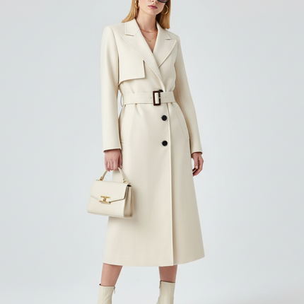 Women's Long Trench Coat FINANCIAL DISTRICT ECO COUTURE BYMANYC ® New York