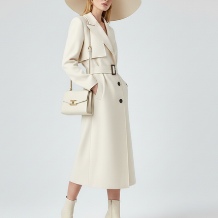 Women's Long Trench Coat FINANCIAL DISTRICT ECO COUTURE BYMANYC ® New York