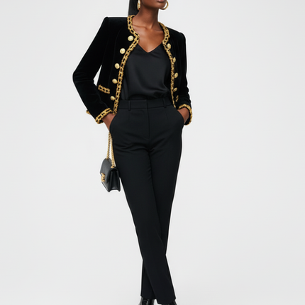 Women's Velvet Jacket GRAMERCY ECO COUTURE BYMANYC ® New York