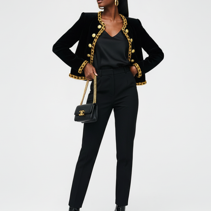 Women's Velvet Jacket GRAMERCY ECO COUTURE BYMANYC ® New York