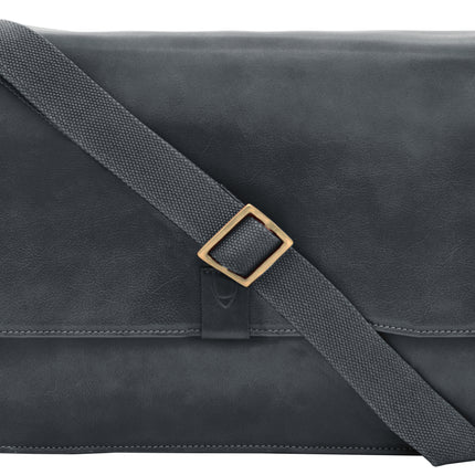 Aiden Leather Business Laptop Messenger Cross Body Bag