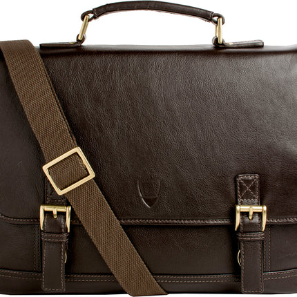 Hunter 15" Laptop Compatible Leather Briefcase