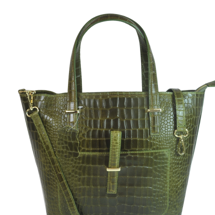 Misty Croci Beau  Genuine Leather Tote  [Made in Italy]