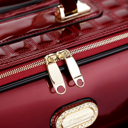 Brangio Italy Luxury Patent Leather Carry-On Luggage