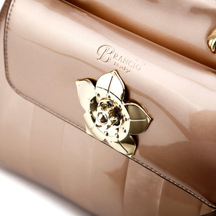 Brangio Italy Elegant Patent Handbag