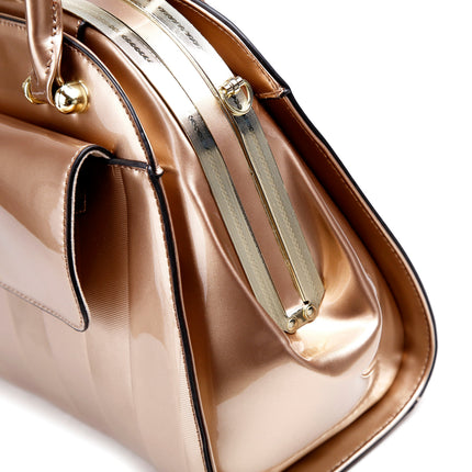Brangio Italy Elegant Patent Handbag