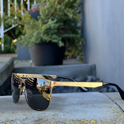 Titanium Wayfarer Sunglasses - V2 - 24K GOLD Plated