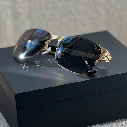 Titanium Wayfarer Sunglasses - V2 - 24K GOLD Plated