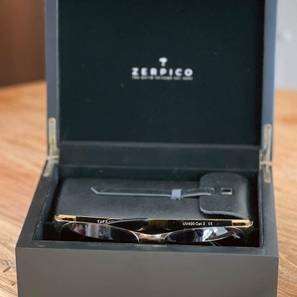 Titanium Wayfarer Sunglasses - V2 - 24K GOLD Plated